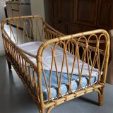 Rattan child bed
