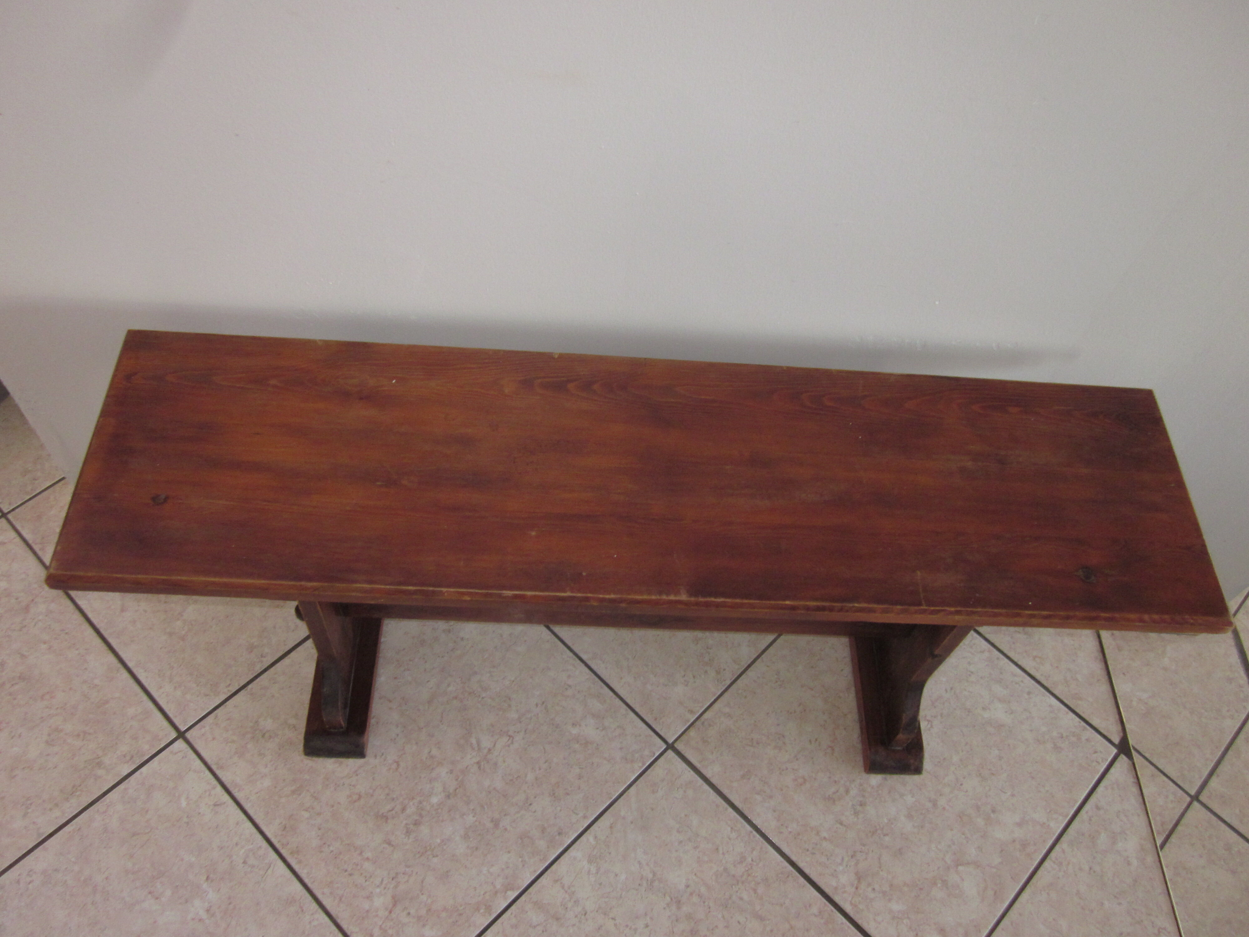 Old pine bench