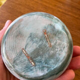 Vase, soliflore, sea urchin, ceramic, blue, to be identified.