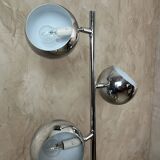 Vintage chrome metal floor lamp