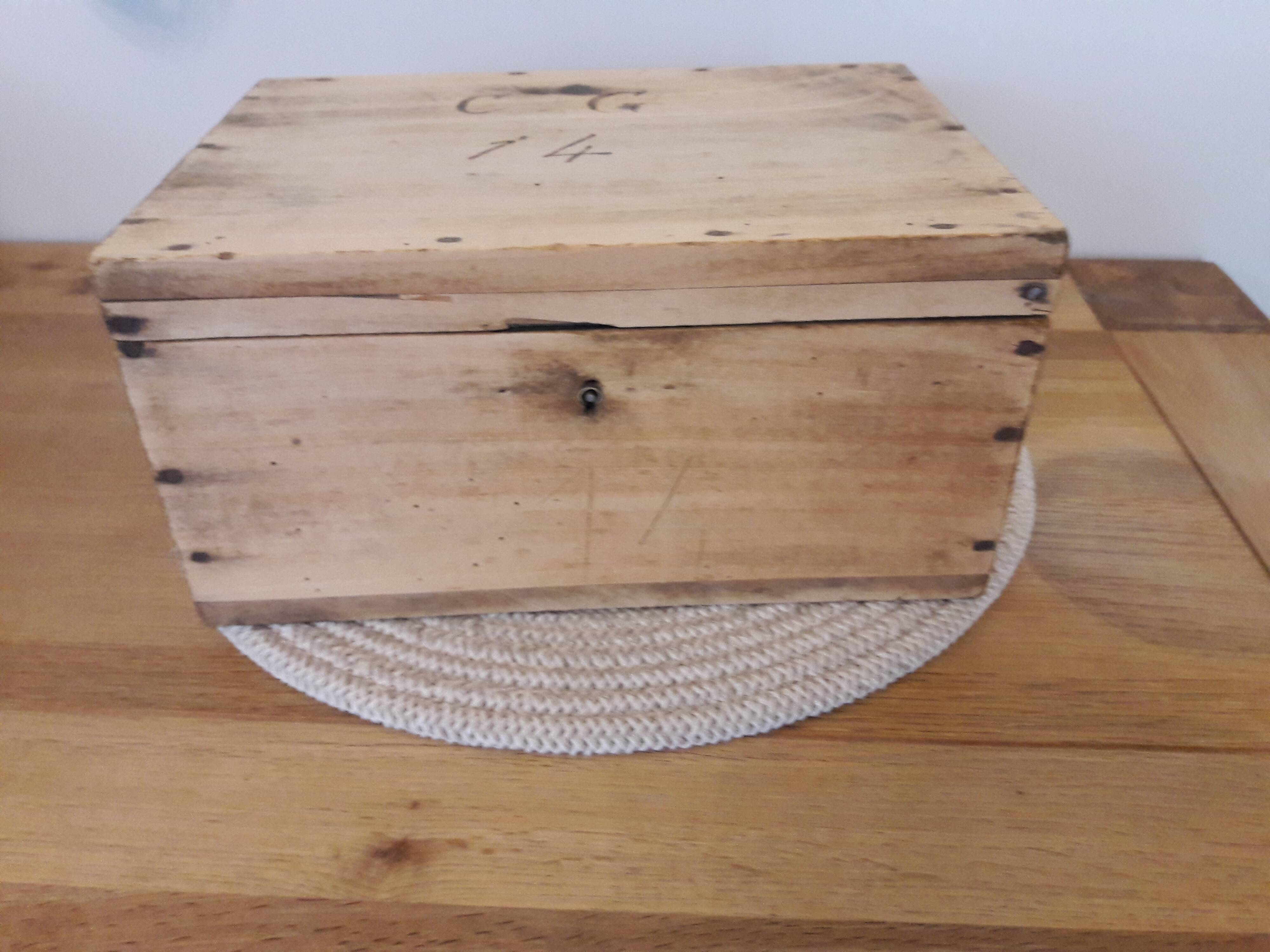 Old wooden box