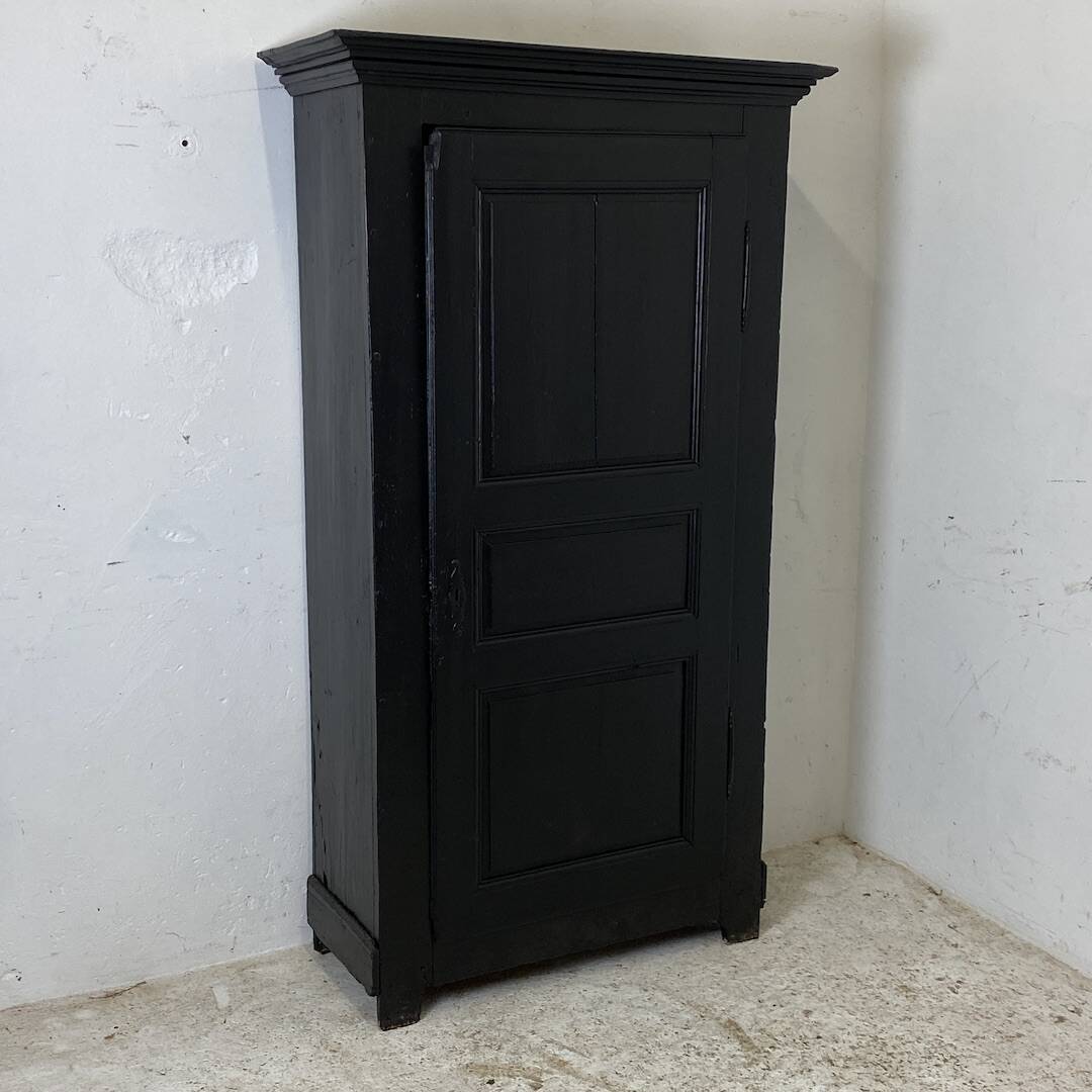 19th century solid wood bonnet cupboard