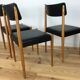 Set de 3 chaises Baumann années 60 hêtre et simili cuir