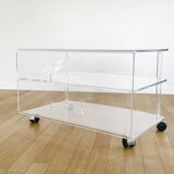 Vintage transparent plexiglass service