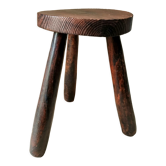 Solid wood tripod stool