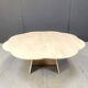 Vintage flower shaped travertine coffee table, 1970s