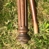 Antique chair seat upholsterer medallions