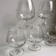 Set of 5 foot glasses engraved with stars 50s-60s
