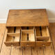 Small antique work cabinet with 6 drawers.