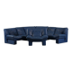 Nicoletti Salotti post-modern leather sofa, Italy 1980’s