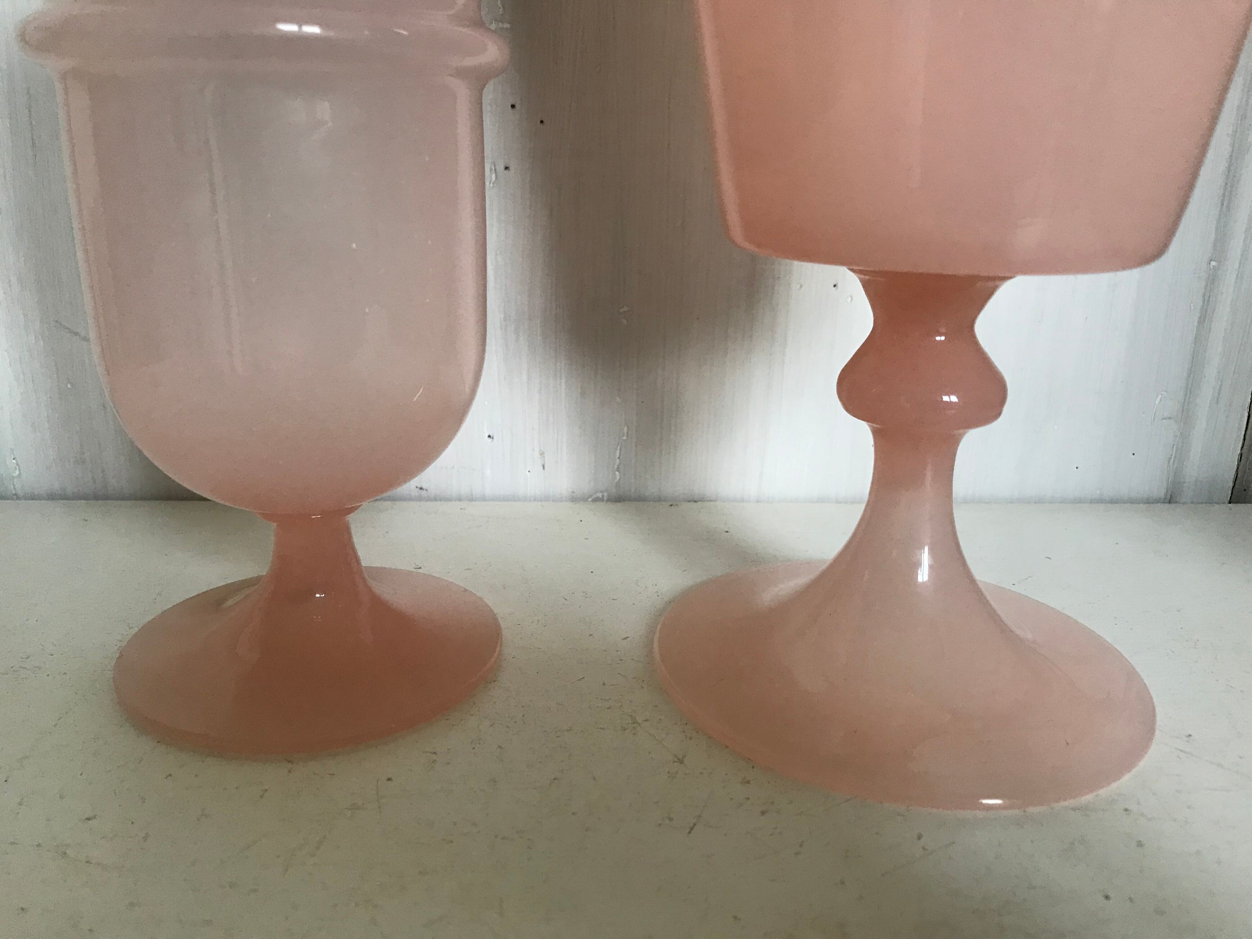 Opaline candy boxes 32 and 21cm