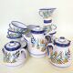 Tea set turned and hand painted 1970