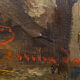 Hst painting "lake orta" cusio italy pino pessina da castanedo (1911 / 1991)