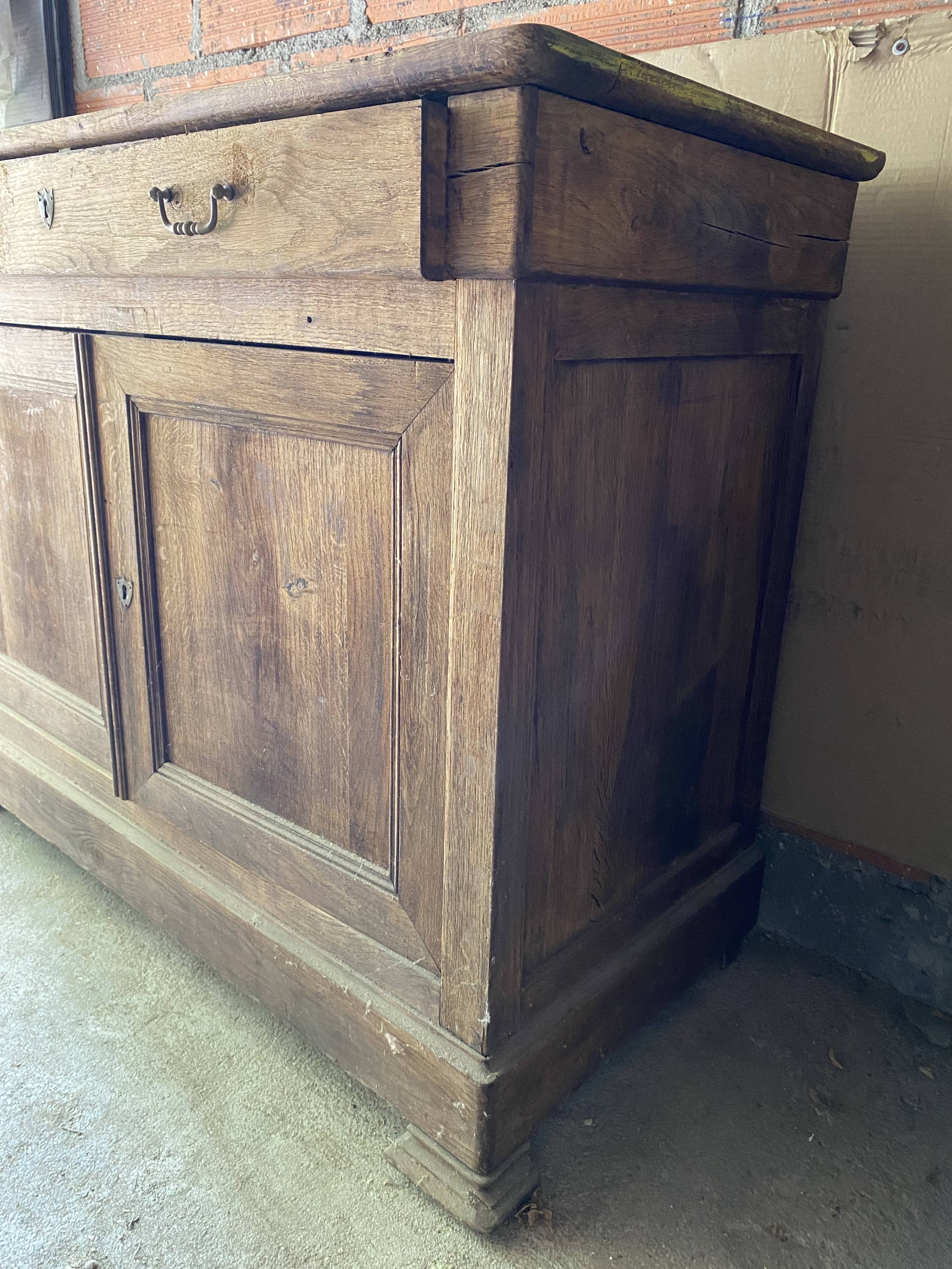 Country sideboard with 1 single drawer - rare product