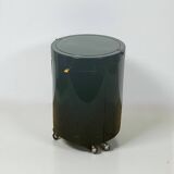 Coiffeuse et siège vintage italiens Silvi en plastique marron