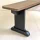 Antique refectory bench in solid wood