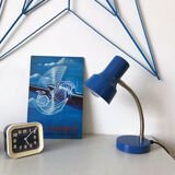 Blue desk lamp