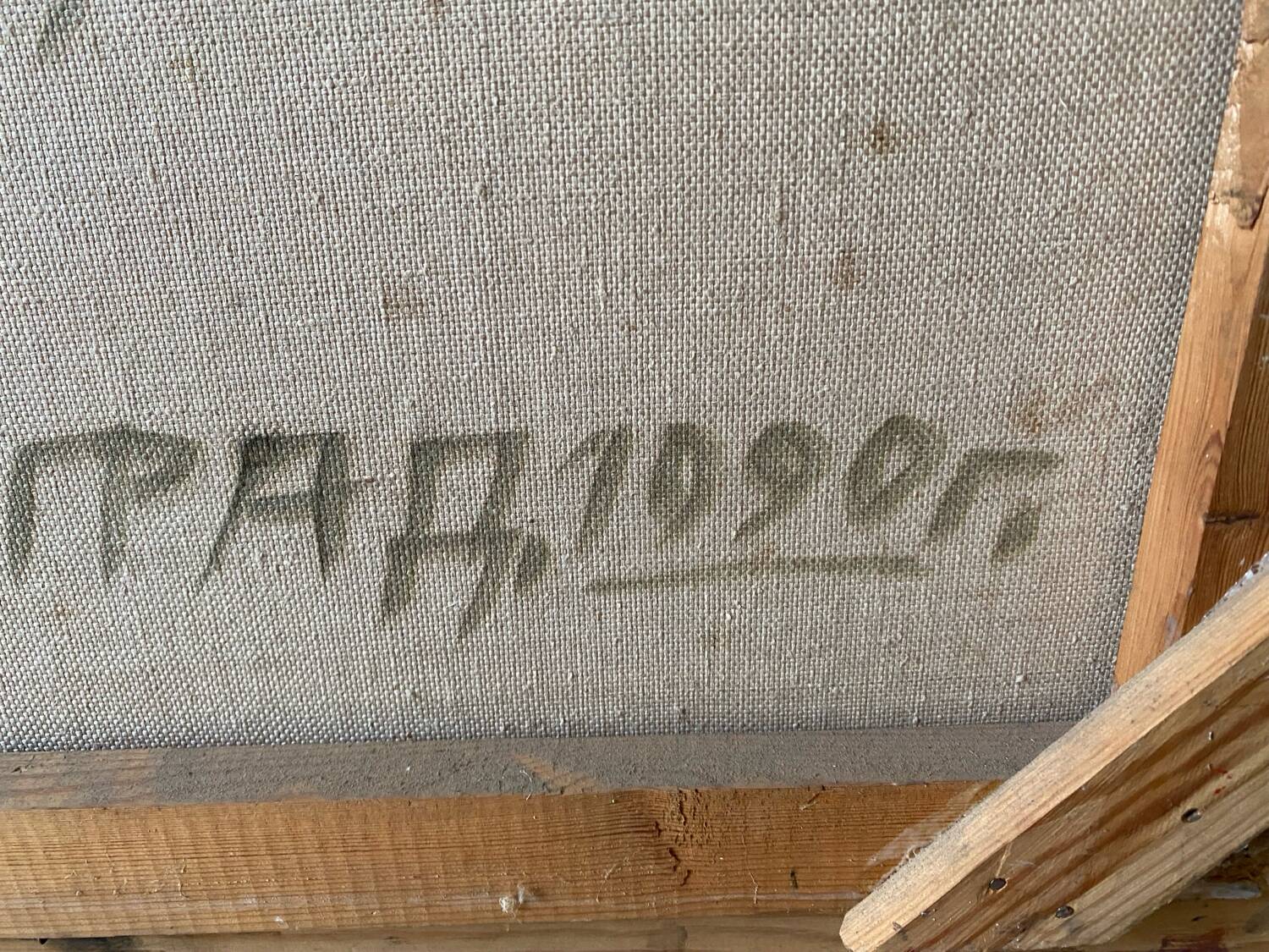 Russian abstract painting from 1990