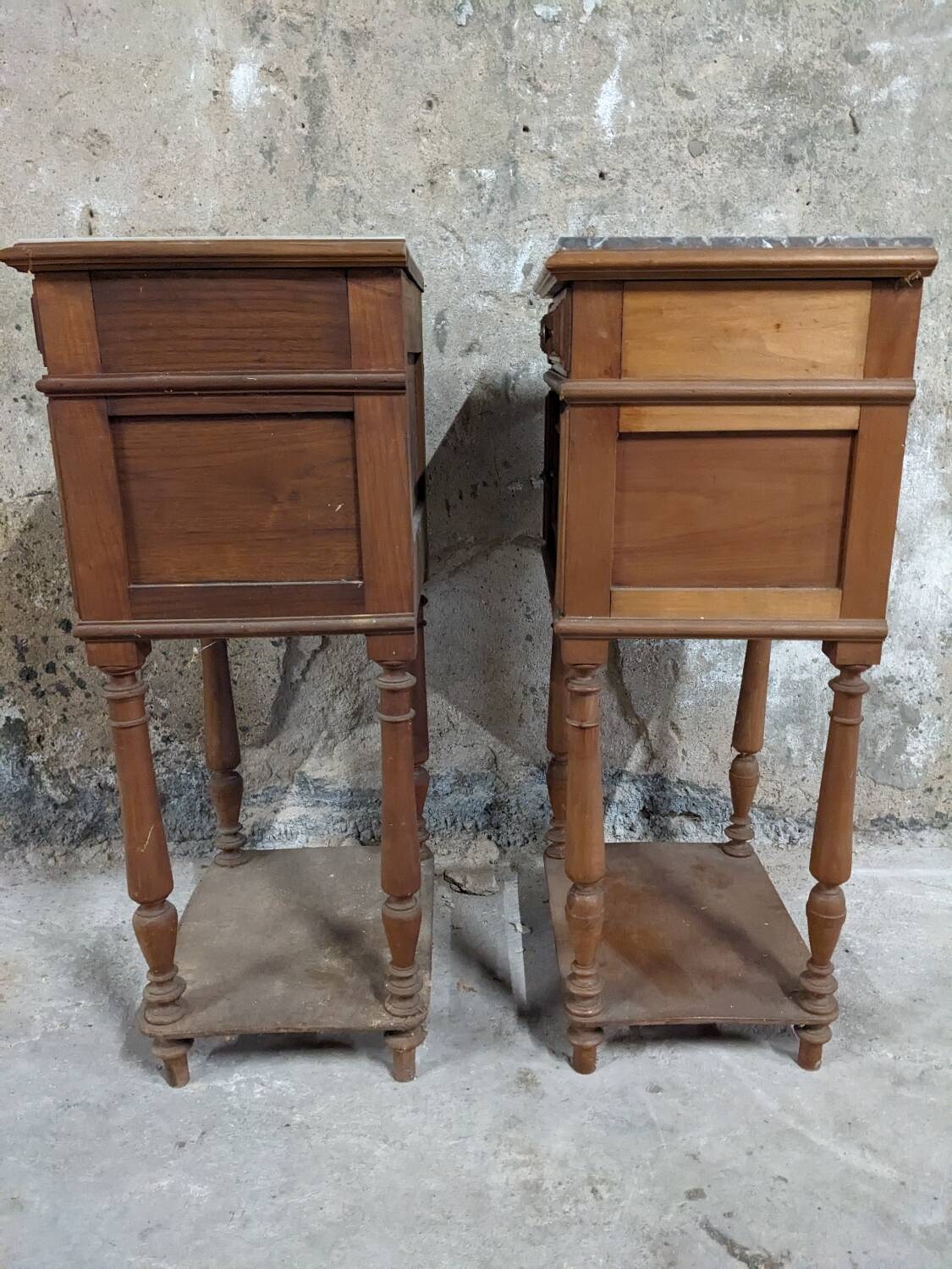 Pair of art deco bedside tables