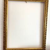 Old gilded carved wooden frame