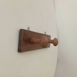 Vintage wooden wall coat rack