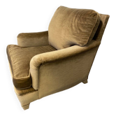Club armchair in bronze velvet by Jean-Michel Frank circa 1940