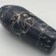 Soapstone soliflore vase, hand carved and painted in africa
