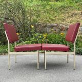 Chairs and coffee table by Anonima Castelli from Castelli / Anonima Castelli, Italy, 1950s, set of 3.