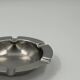 Vintage round ashtray in stainless steel