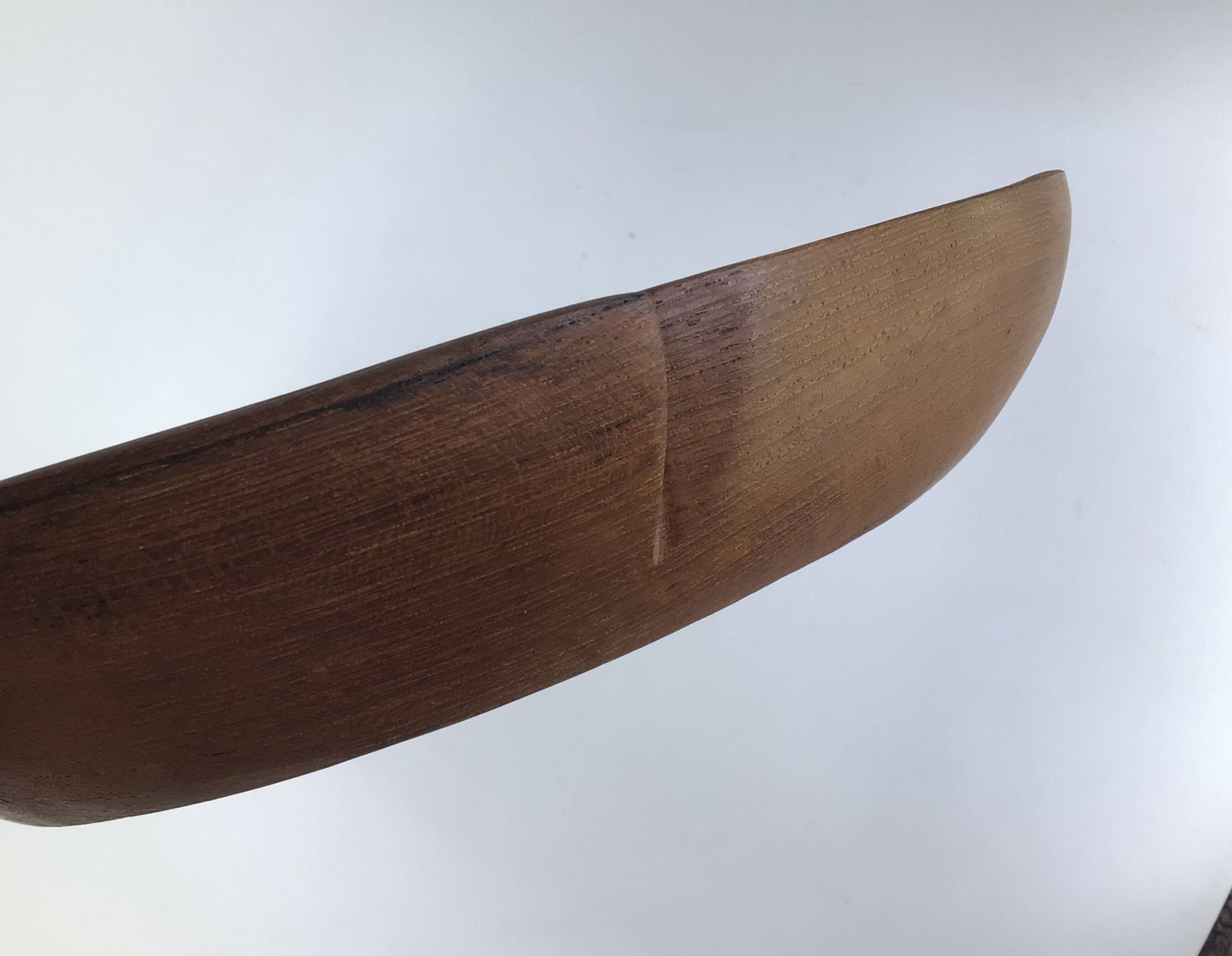 Teak wood carved coupe from the 70s.