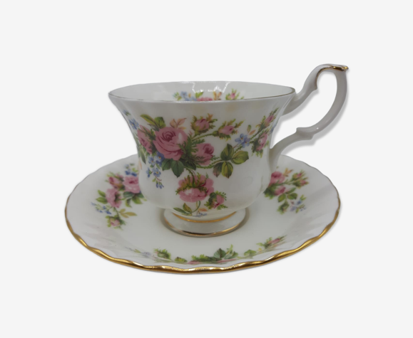 Tasse à thé porcelaine anglaise Royal Albert fin XIX siècle