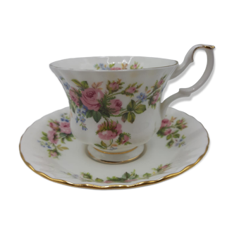 Tasse à thé porcelaine anglaise Royal Albert fin XIX siècle