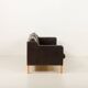 Vintage black leather sofa by Mogens Hansen, Deanmark 1970s