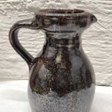 Pichet grès.de Puisaye vernissé brun