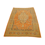 Tapis d'orient fait main vintage persan ancien tebriz Djafer 1,90 X 1,40 m