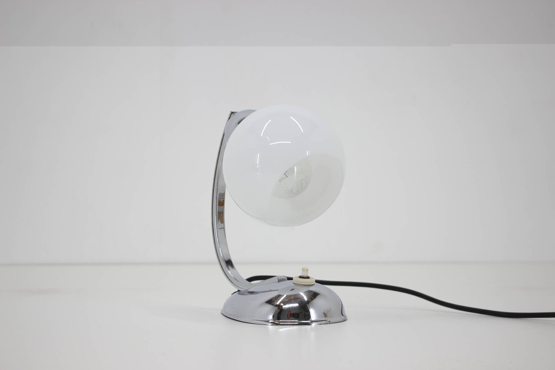 1950s chrome table lamp, Czechoslovakia