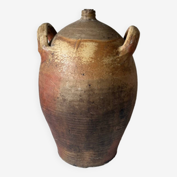 Large old sandstone jar