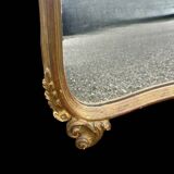 old gilded wooden mirror