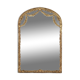 Large baroque decorated chimney mirror in gilted wood, France ca. 1800