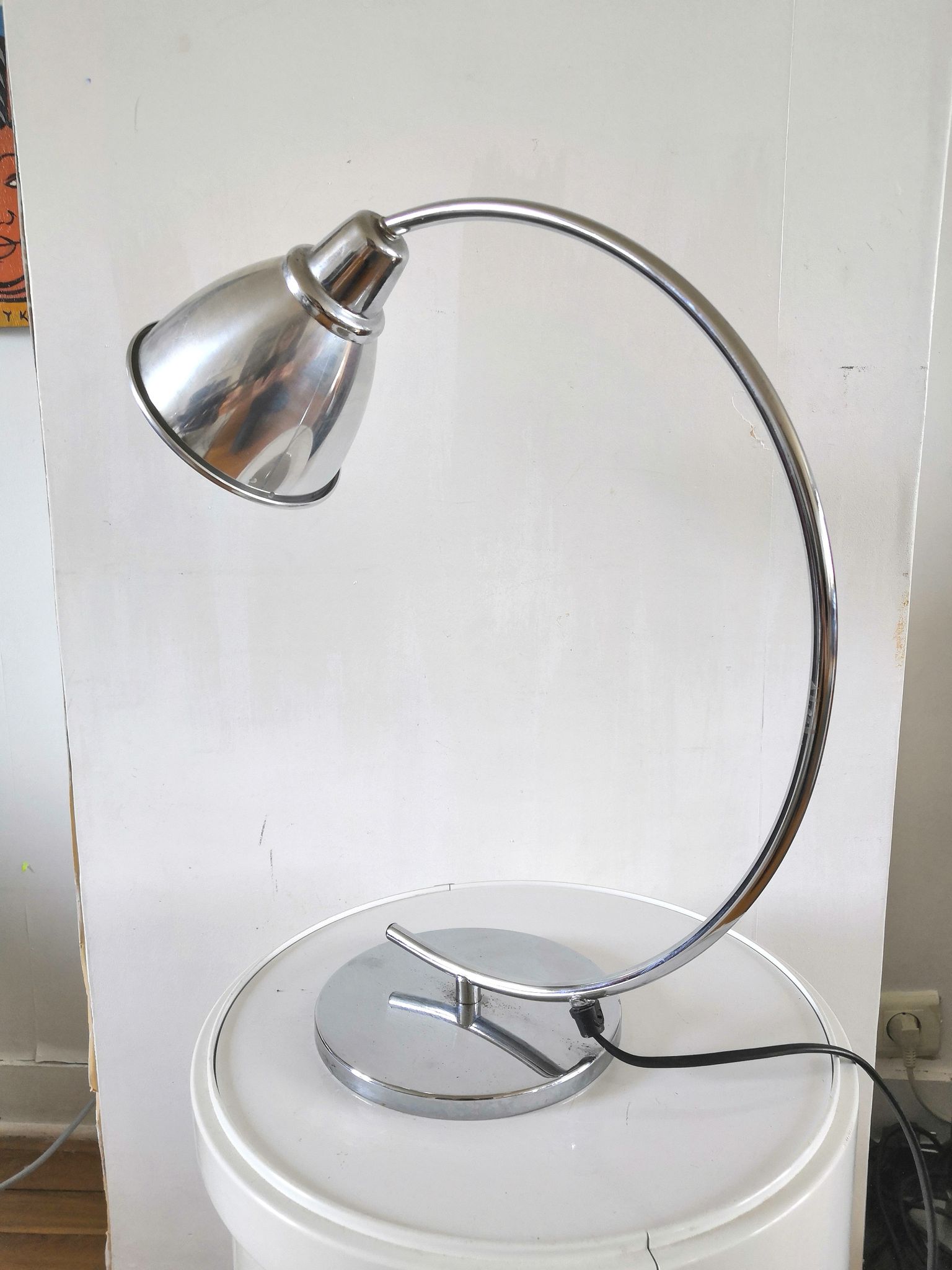 Lampe arc Ikéa vintage design années 80- 9 0