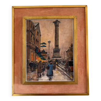 Painting by Eugène Galien-Laloue The Bastille