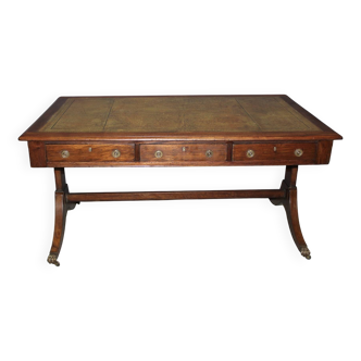 English mahogany bureau plat circa 1900