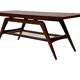 Table basse en teck dans le style de Louis van Teeffelen, années 1960