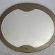 Beveled oval mirror by Lupi Cristal Luxor, Italy, 1970s
