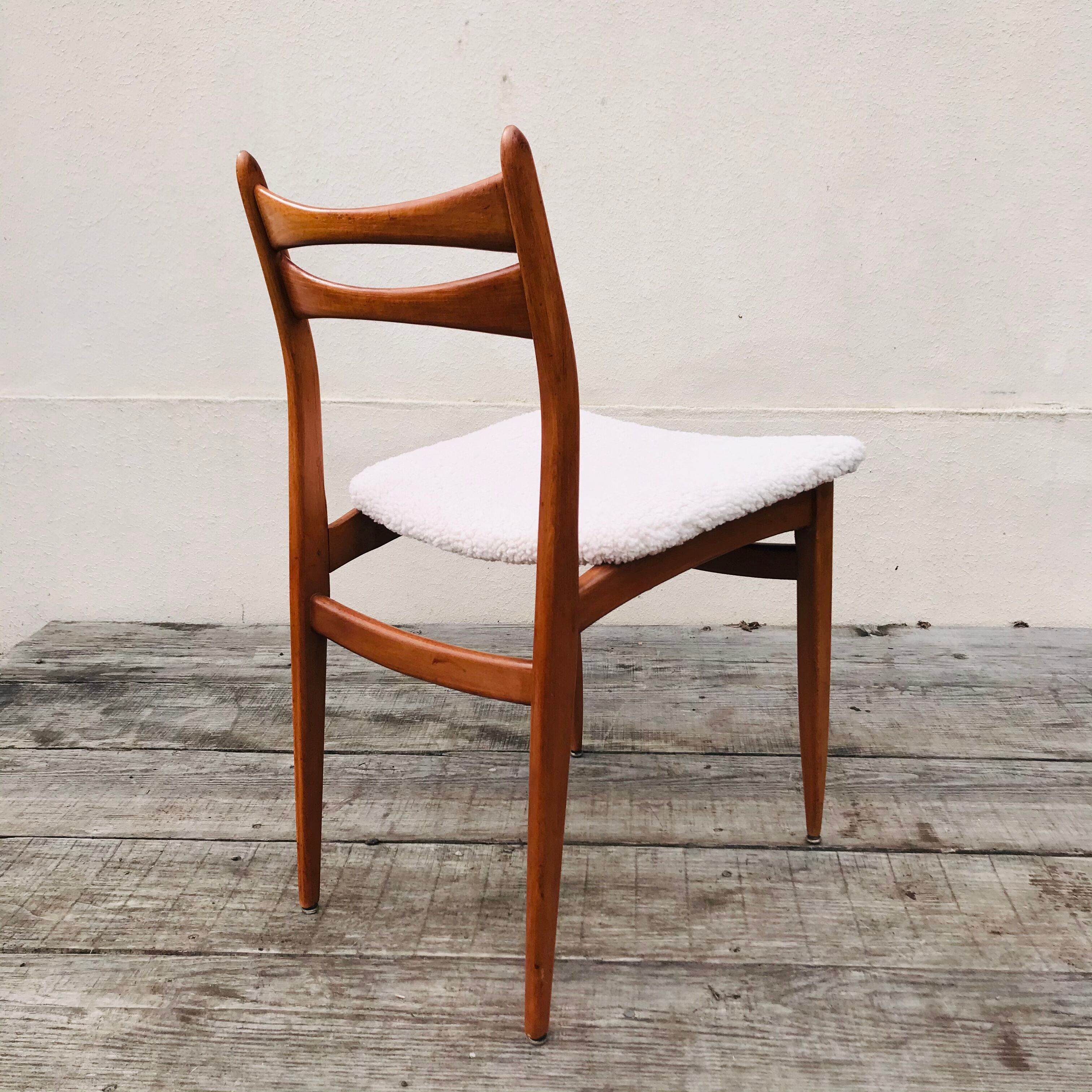 Set of 4 vintage scandinavian chairs, 1960