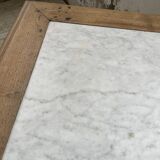 Walnut and marble bistro table 1890