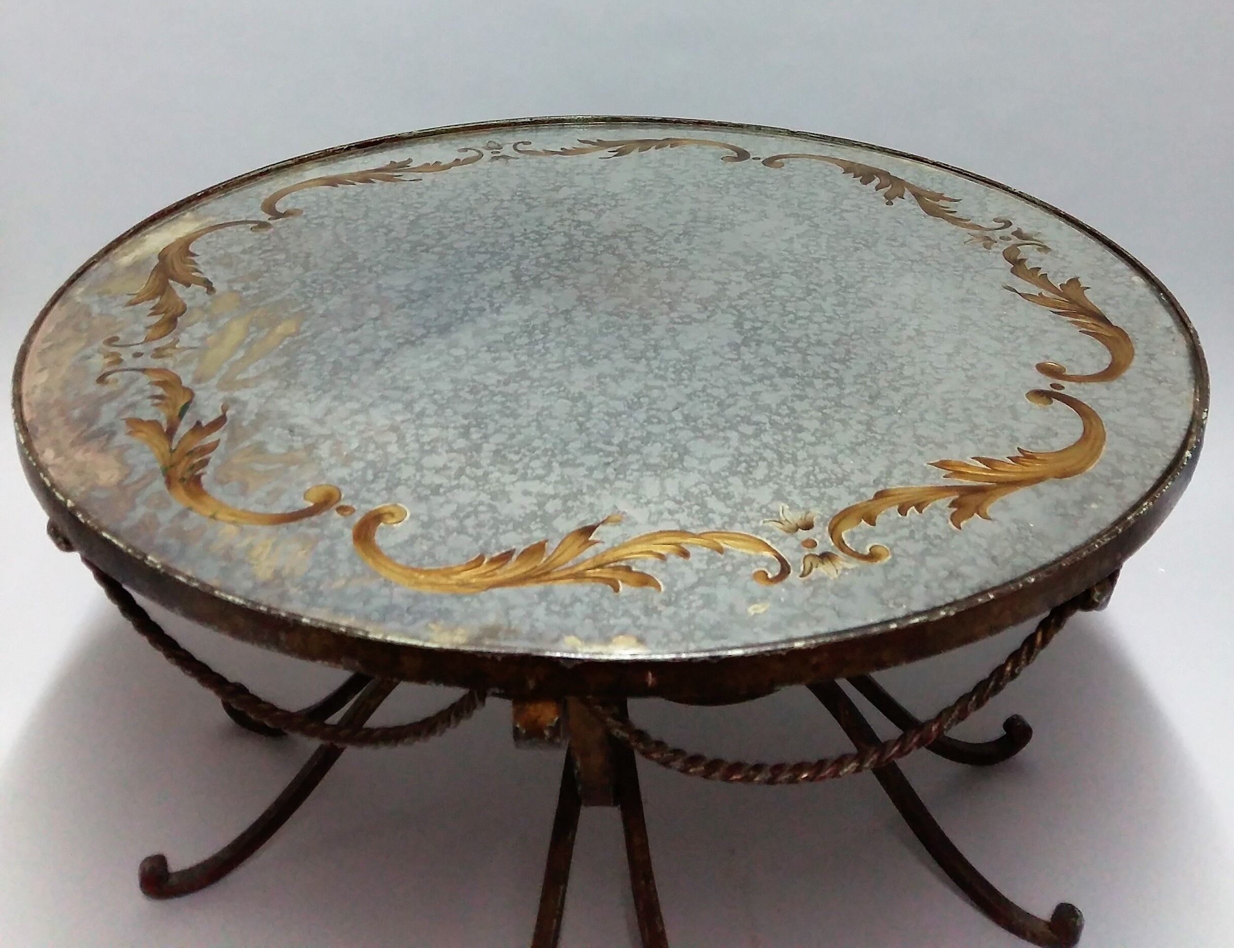 Coffee table  wrought iron