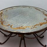 Table basse en fer forgé