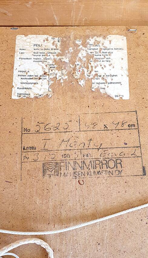 Octagonal mirror, FINMIRROR MAKISEN KUVASTIN OY