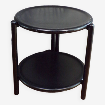 Side table 1980 in blackened wood